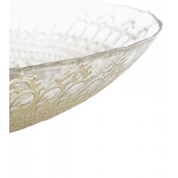 Centro de Mesa 40,5x7,5cm Decorativo de Vidro Sodo Calcico Gothic Ginger